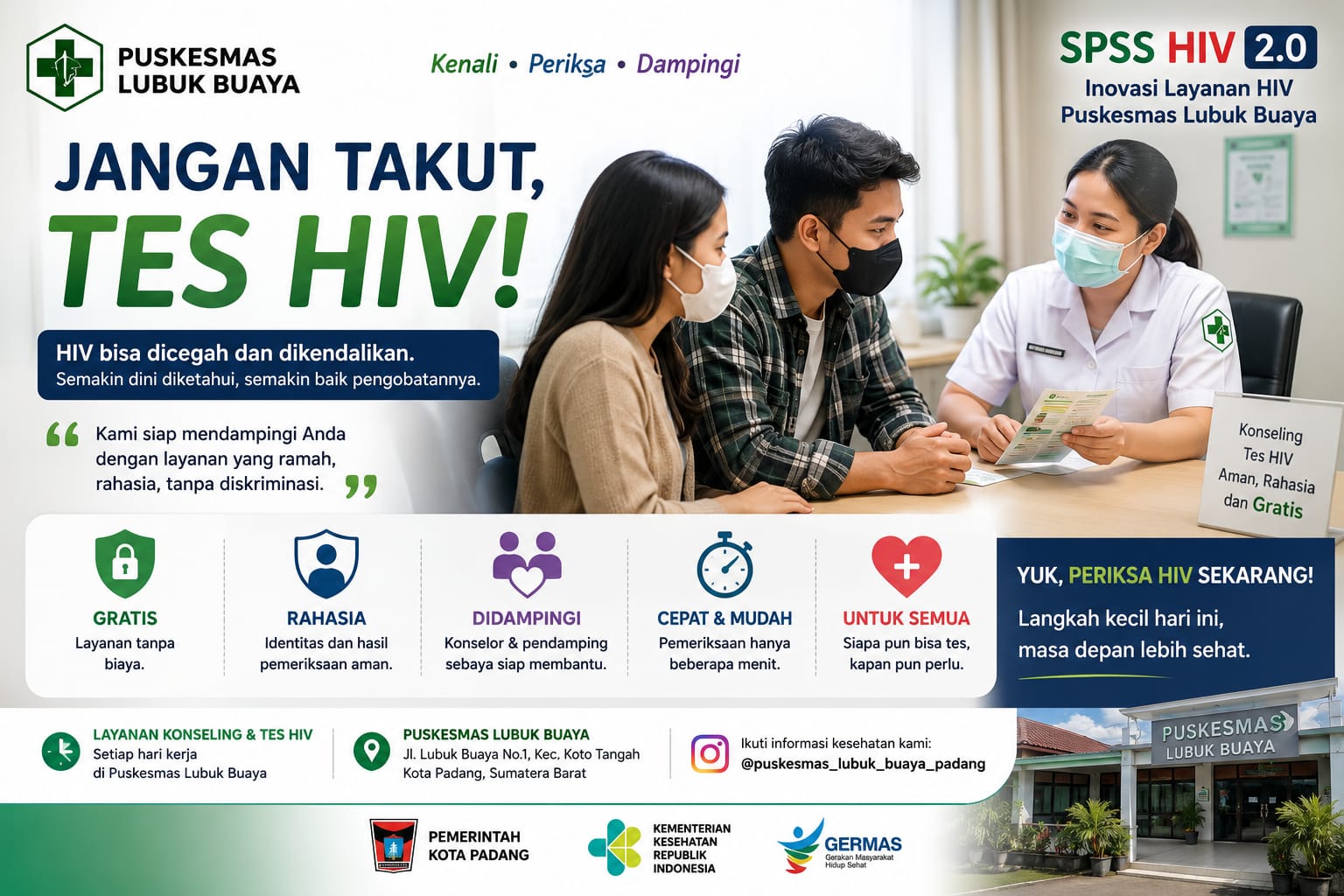 SPSS HIV 2.0, Inovasi Puskesmas Lubuk Buaya dalam Meningkatkan Deteksi Dini dan Keberhasilan Pengobatan HIV
